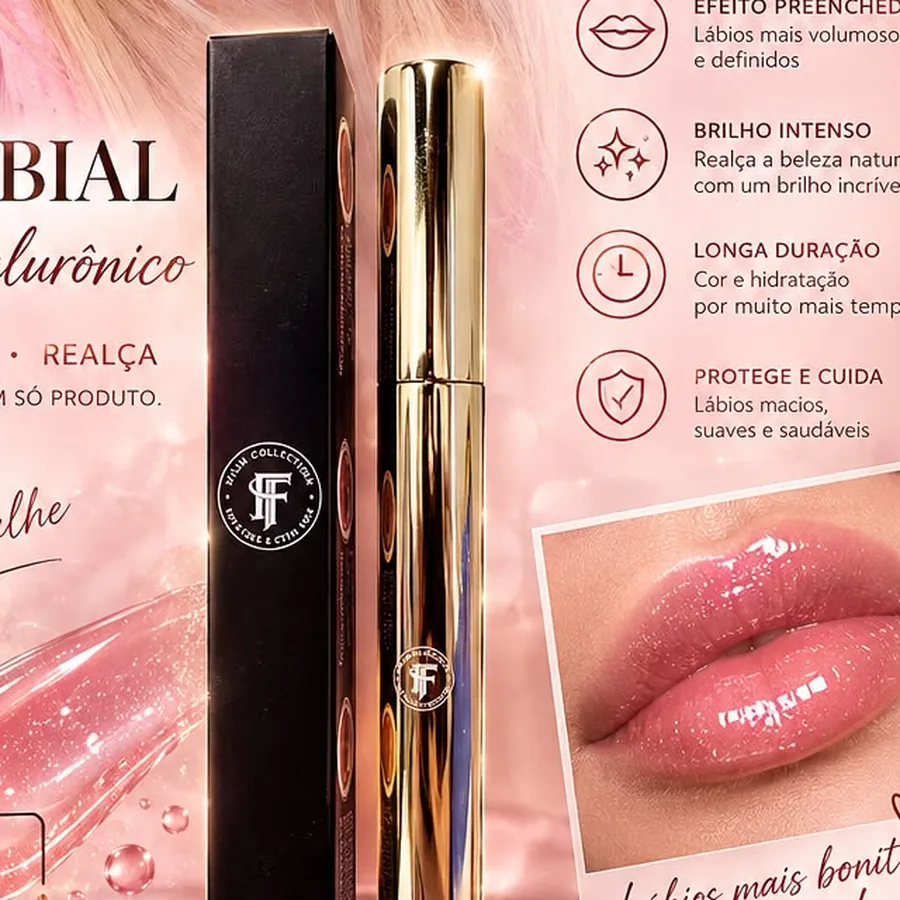 Lipgloss mit Hyaluronsäure